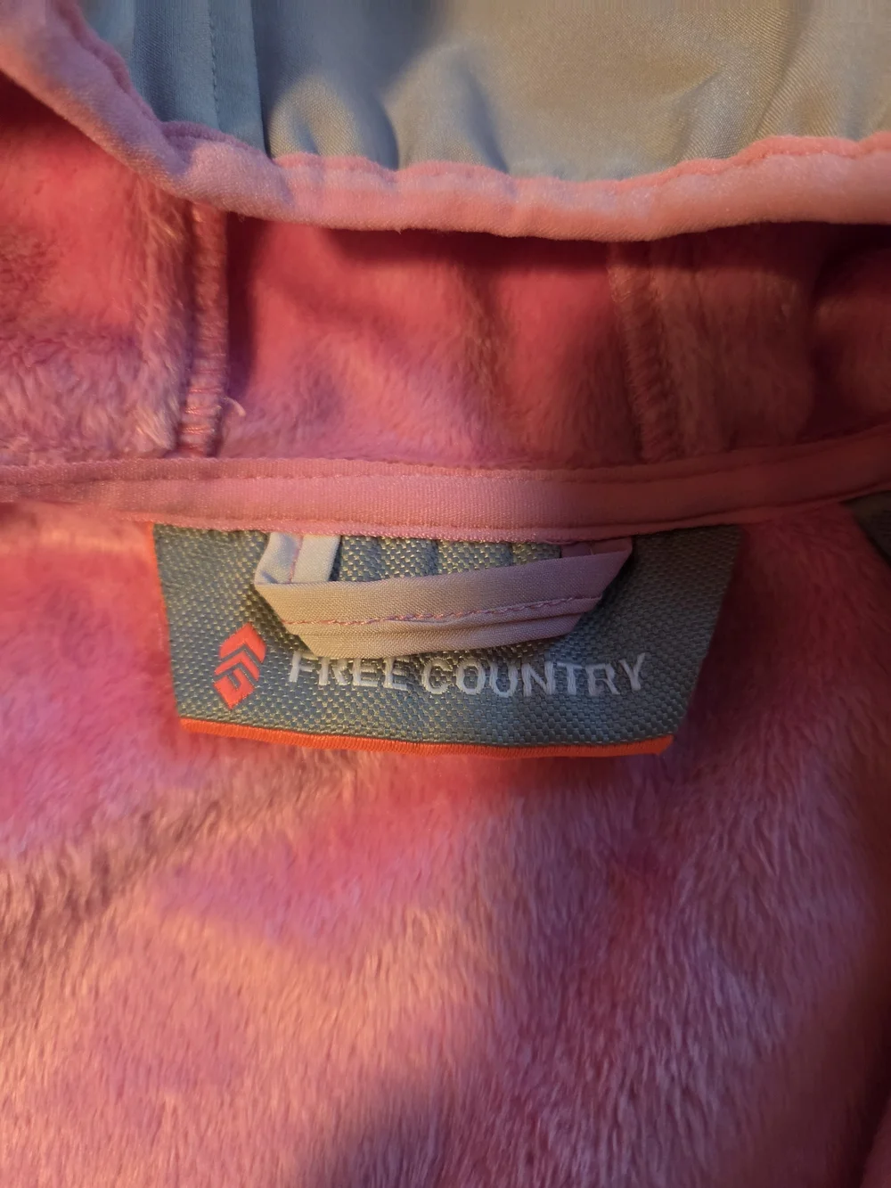 Free Country Pastel Rainbow Hooded Utility Jacket - Pink, Blue, Purple